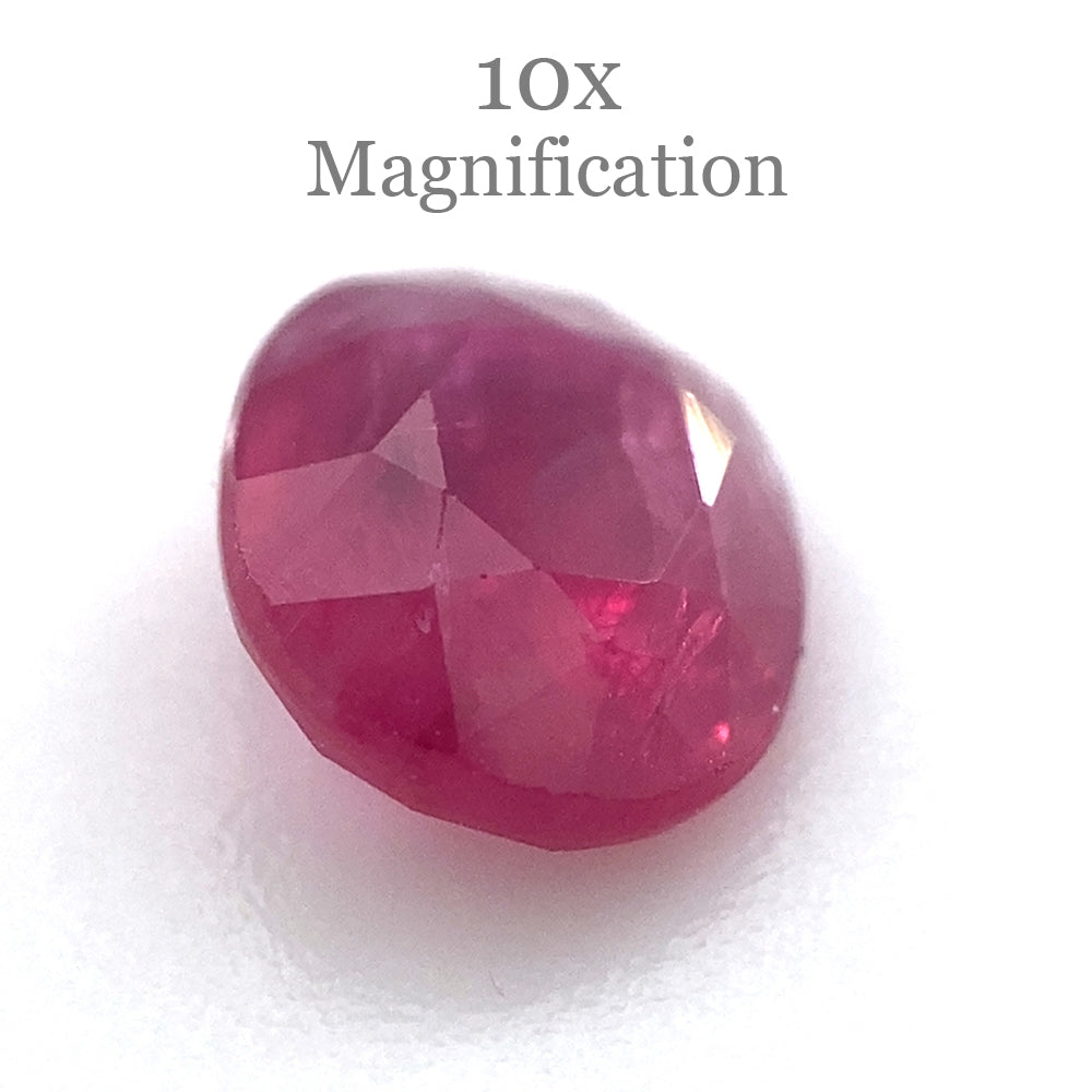 0.97ct Purplish Red Oval Ruby from Madagascar, unheated natural gemstone by SkyJems Canadian gem specialists