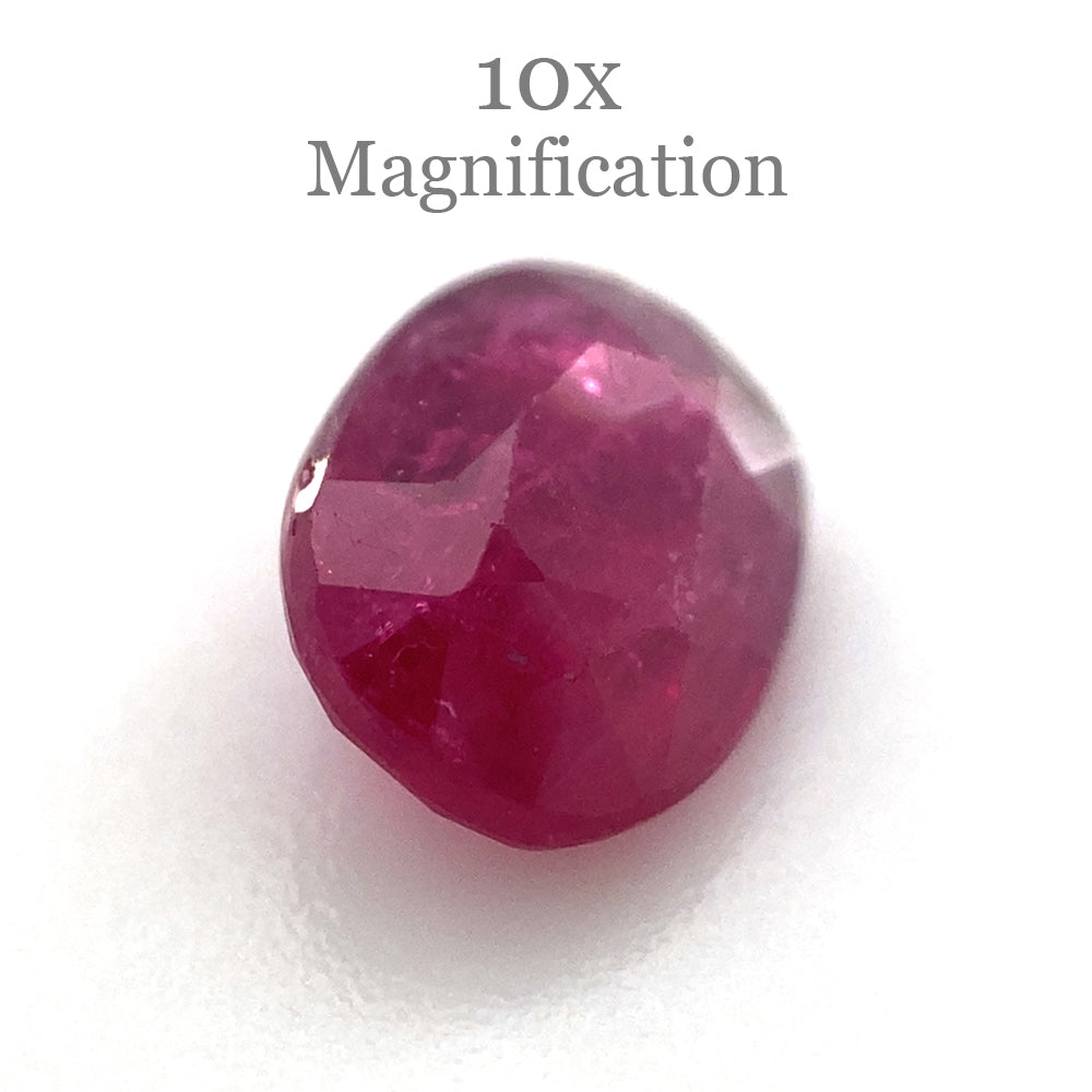 1.01ct Purplish Red Mozambique Oval Ruby, unheated natural gemstone from SkyJems Canadian gem specialists