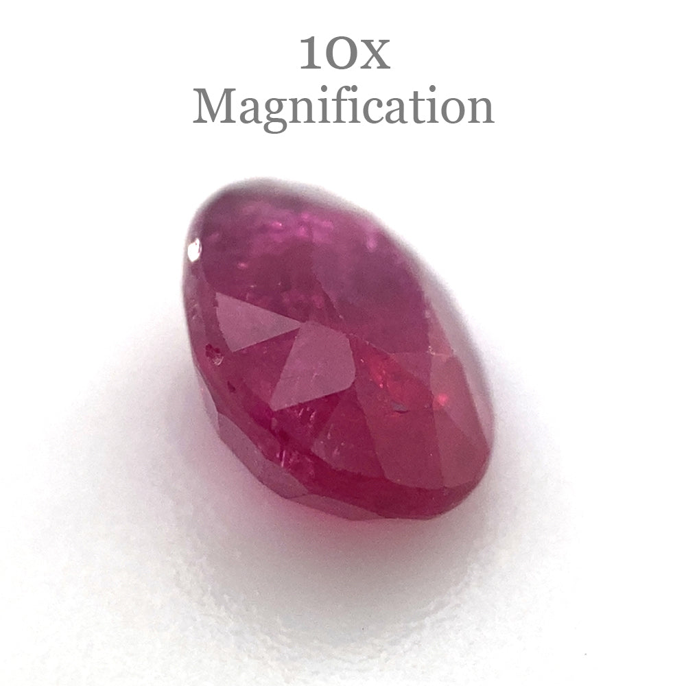 1.01ct Purplish Red Mozambique Oval Ruby, unheated natural gemstone from SkyJems Canadian gem specialists