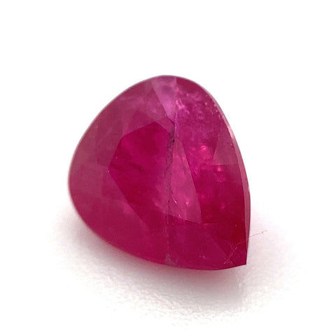 1.07ct Pear Red Ruby Unheated