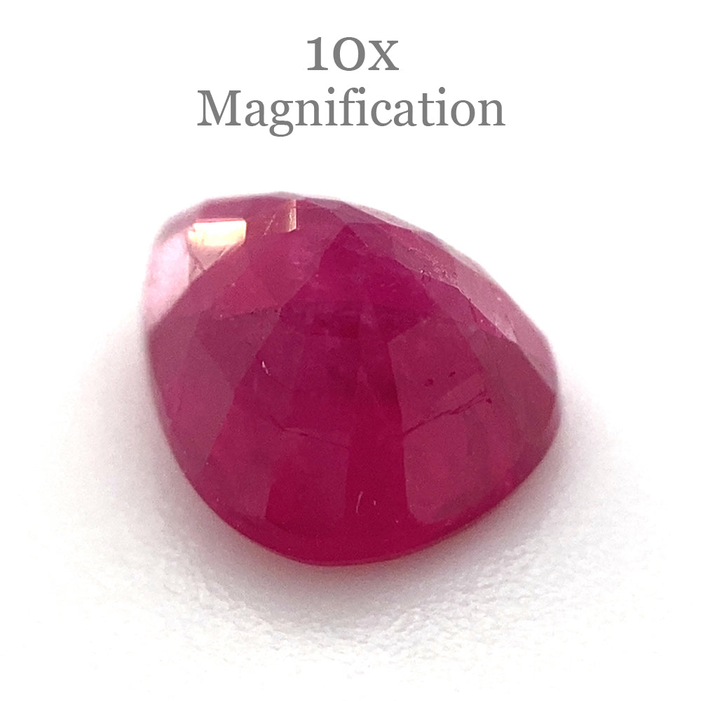 1.07ct Pear Red Ruby Unheated - Skyjems Wholesale Gemstones