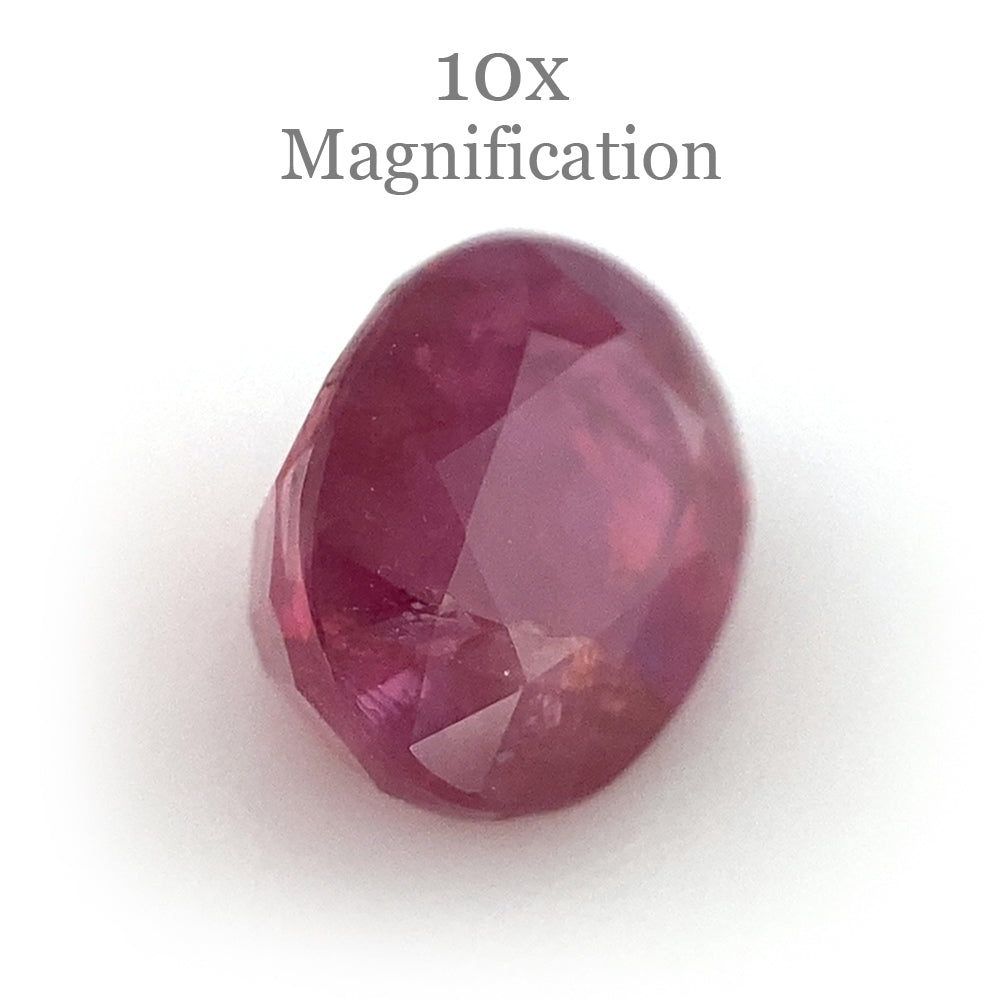 1.30ct Oval Unheated Red Ruby from Madagascar, premium single gemstone by SkyJems Canadian gem specialists