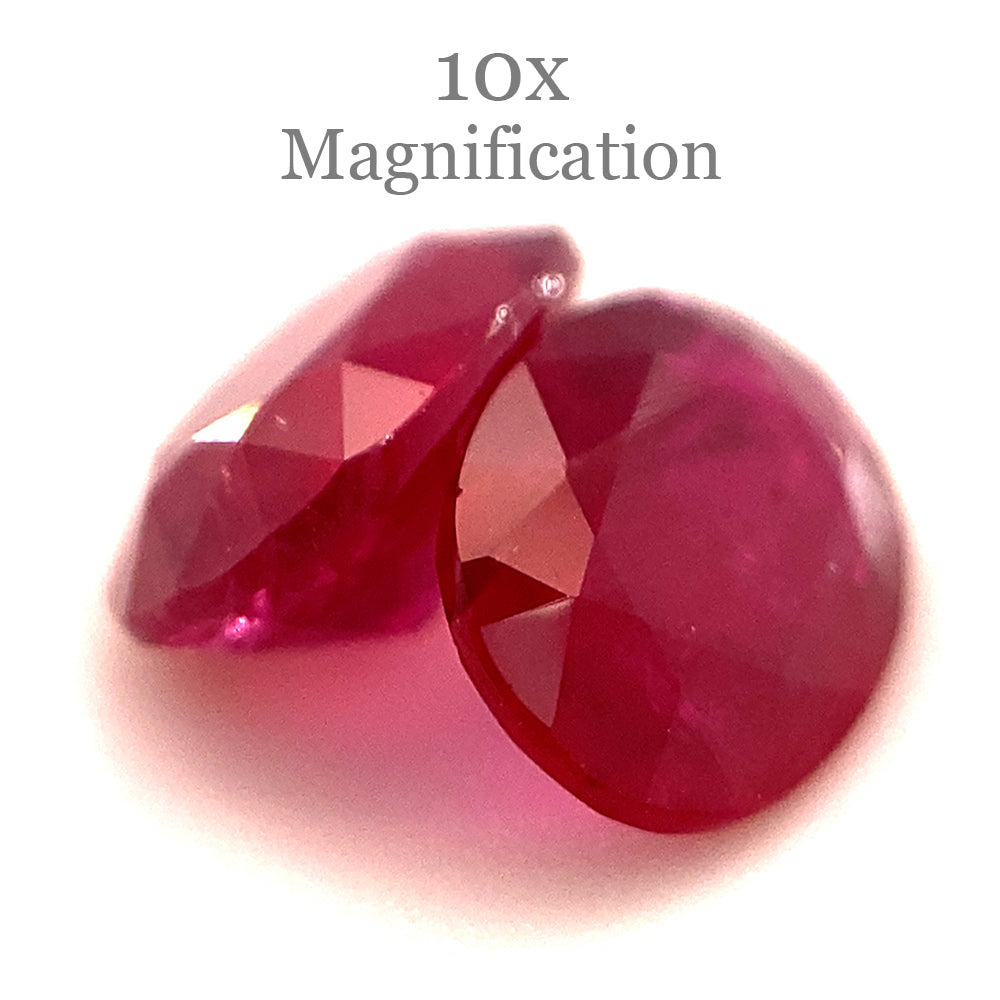 1.76ct Pair Oval Red Ruby from Mozambique - Skyjems Wholesale Gemstones