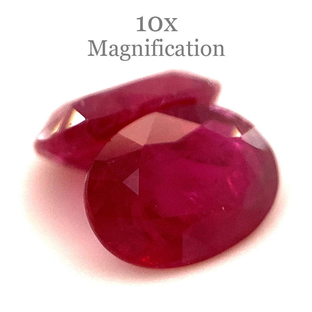 1.76ct Pair Oval Red Ruby from Mozambique - Skyjems Wholesale Gemstones