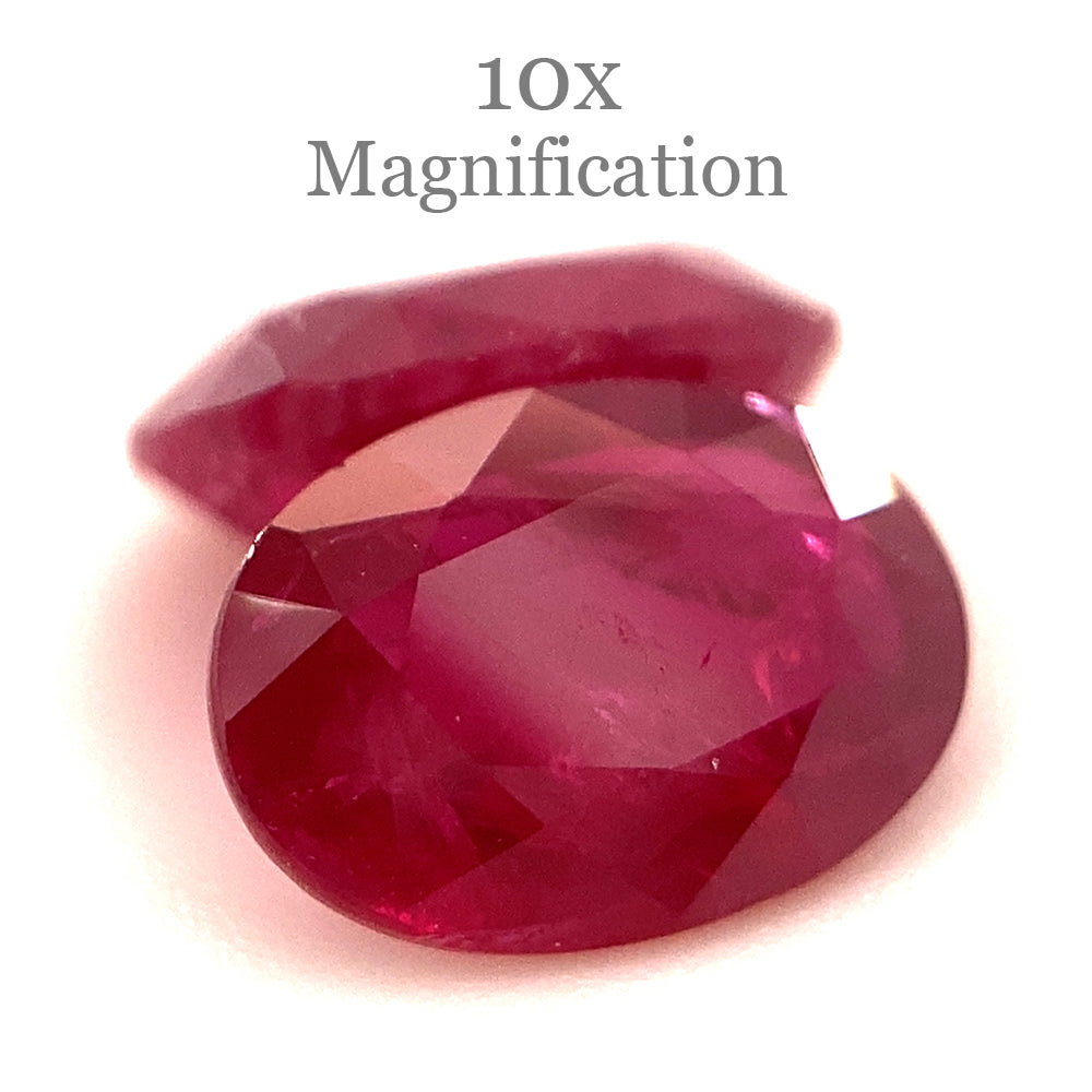 1.76ct Pair Oval Red Ruby from Mozambique - Skyjems Wholesale Gemstones