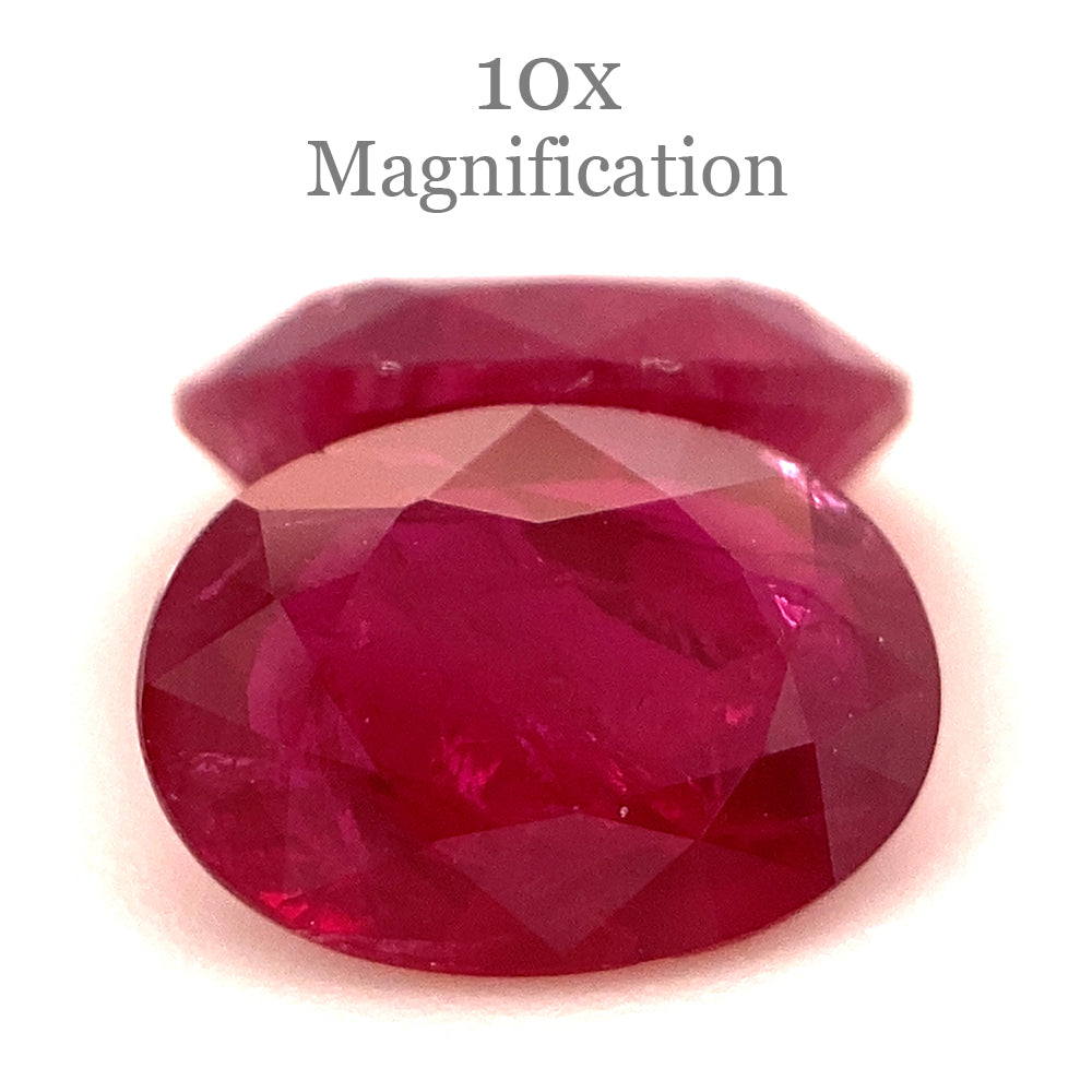 1.76ct Pair Oval Red Ruby from Mozambique - Skyjems Wholesale Gemstones