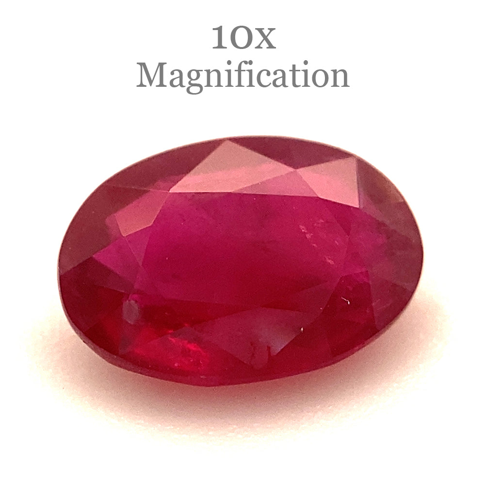 0.87ct Oval Red Ruby from Mozambique - Skyjems Wholesale Gemstones