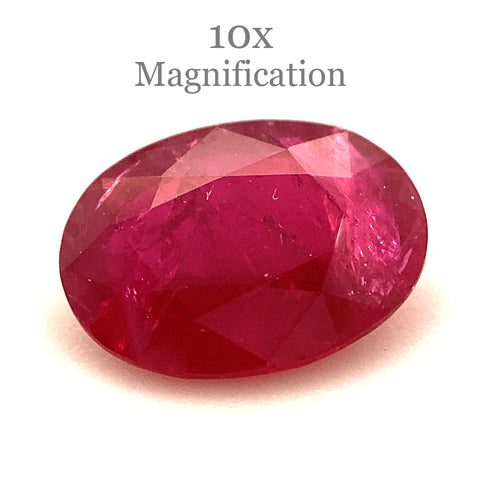 0.84ct Oval Red Ruby from Mozambique