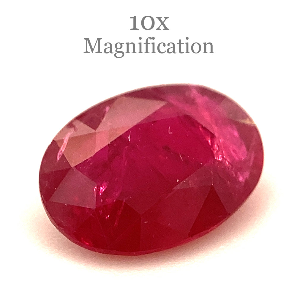 0.84ct Oval Red Ruby from Mozambique - Skyjems Wholesale Gemstones