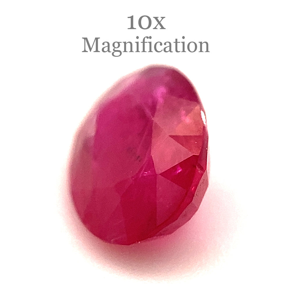 1.00ct Oval Red Ruby from Mozambique - Skyjems Wholesale Gemstones