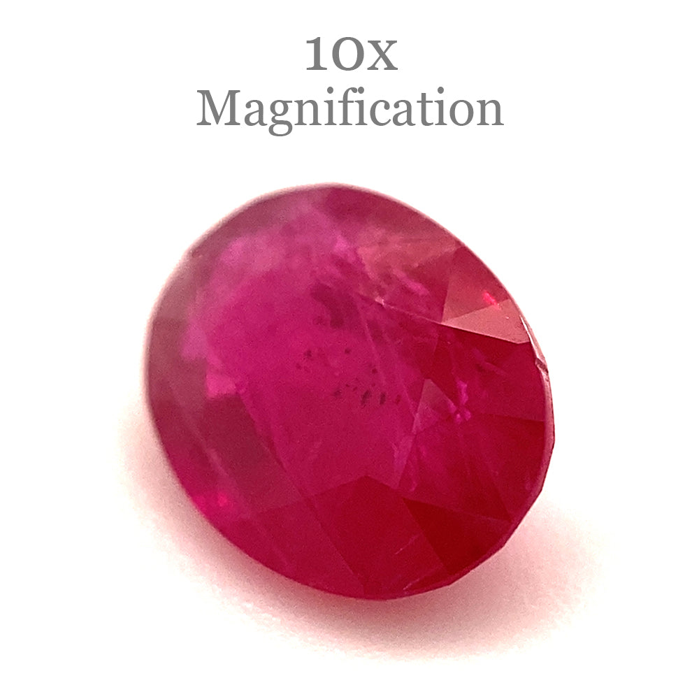 1.00ct Oval Red Ruby from Mozambique - Skyjems Wholesale Gemstones