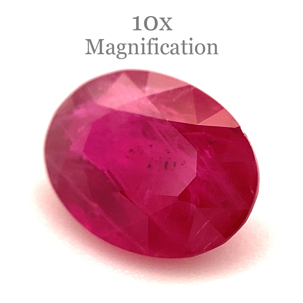 1.00ct Oval Red Ruby from Mozambique - Skyjems Wholesale Gemstones