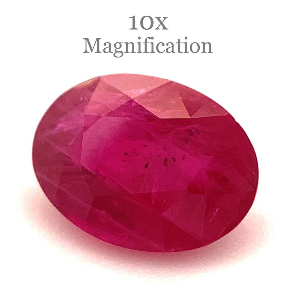 1.00ct Oval Red Ruby from Mozambique - Skyjems Wholesale Gemstones