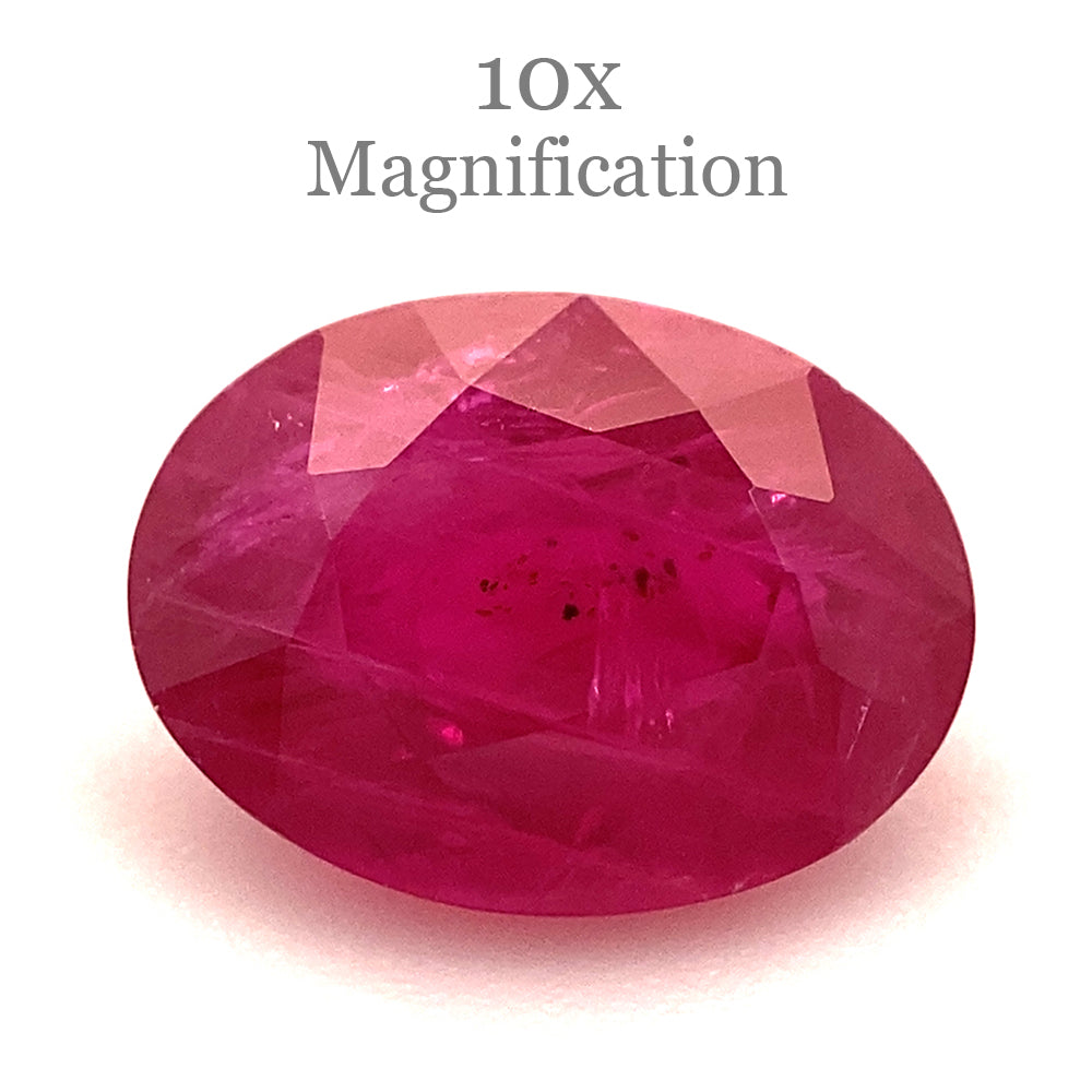 1.00ct Oval Red Ruby from Mozambique - Skyjems Wholesale Gemstones