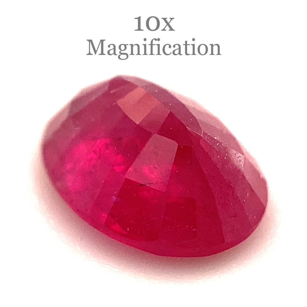 1.00ct Oval Red Ruby from Mozambique - Skyjems Wholesale Gemstones