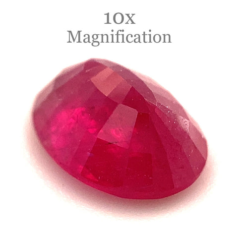 1.00ct Oval Red Ruby from Mozambique