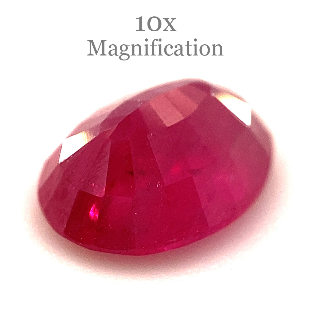 1.00ct Oval Red Ruby from Mozambique - Skyjems Wholesale Gemstones