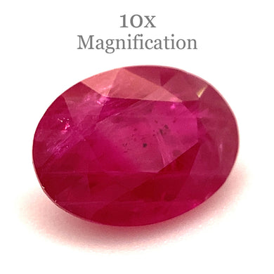 1.00ct Oval Red Ruby from Mozambique - Skyjems Wholesale Gemstones
