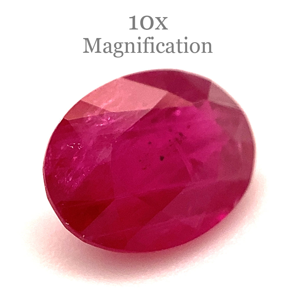 1.00ct Oval Red Ruby from Mozambique - Skyjems Wholesale Gemstones