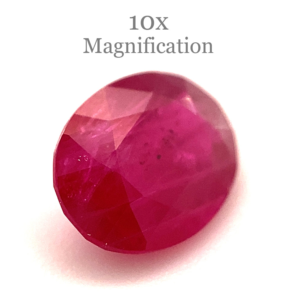 1.00ct Oval Red Ruby from Mozambique - Skyjems Wholesale Gemstones