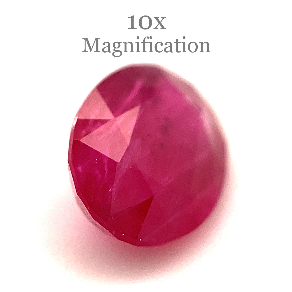 1.00ct Oval Red Ruby from Mozambique - Skyjems Wholesale Gemstones