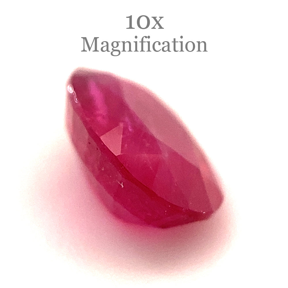 1.00ct Oval Red Ruby from Mozambique - Skyjems Wholesale Gemstones