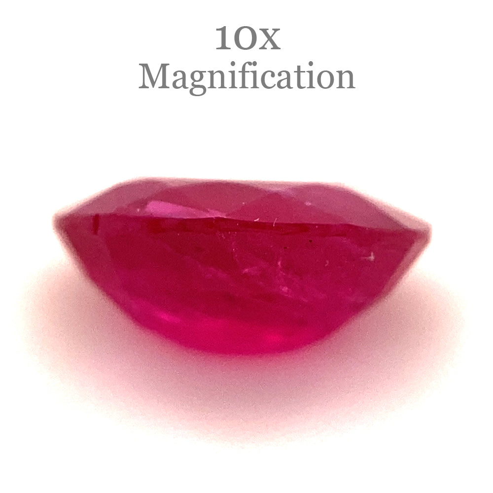 1.00ct Oval Red Ruby from Mozambique - Skyjems Wholesale Gemstones