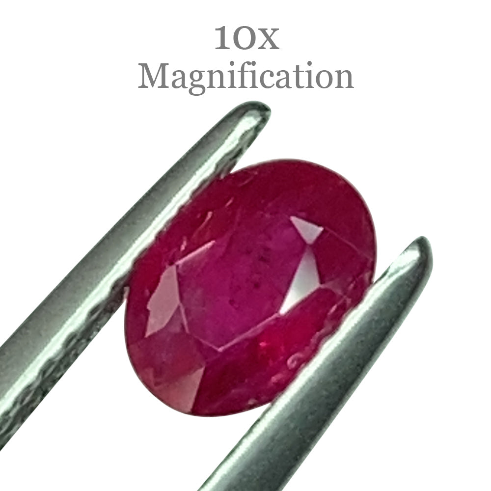 1.00ct Oval Red Ruby from Mozambique - Skyjems Wholesale Gemstones