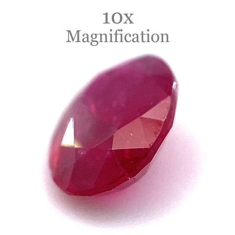 0.90ct Oval Red Ruby from Mozambique