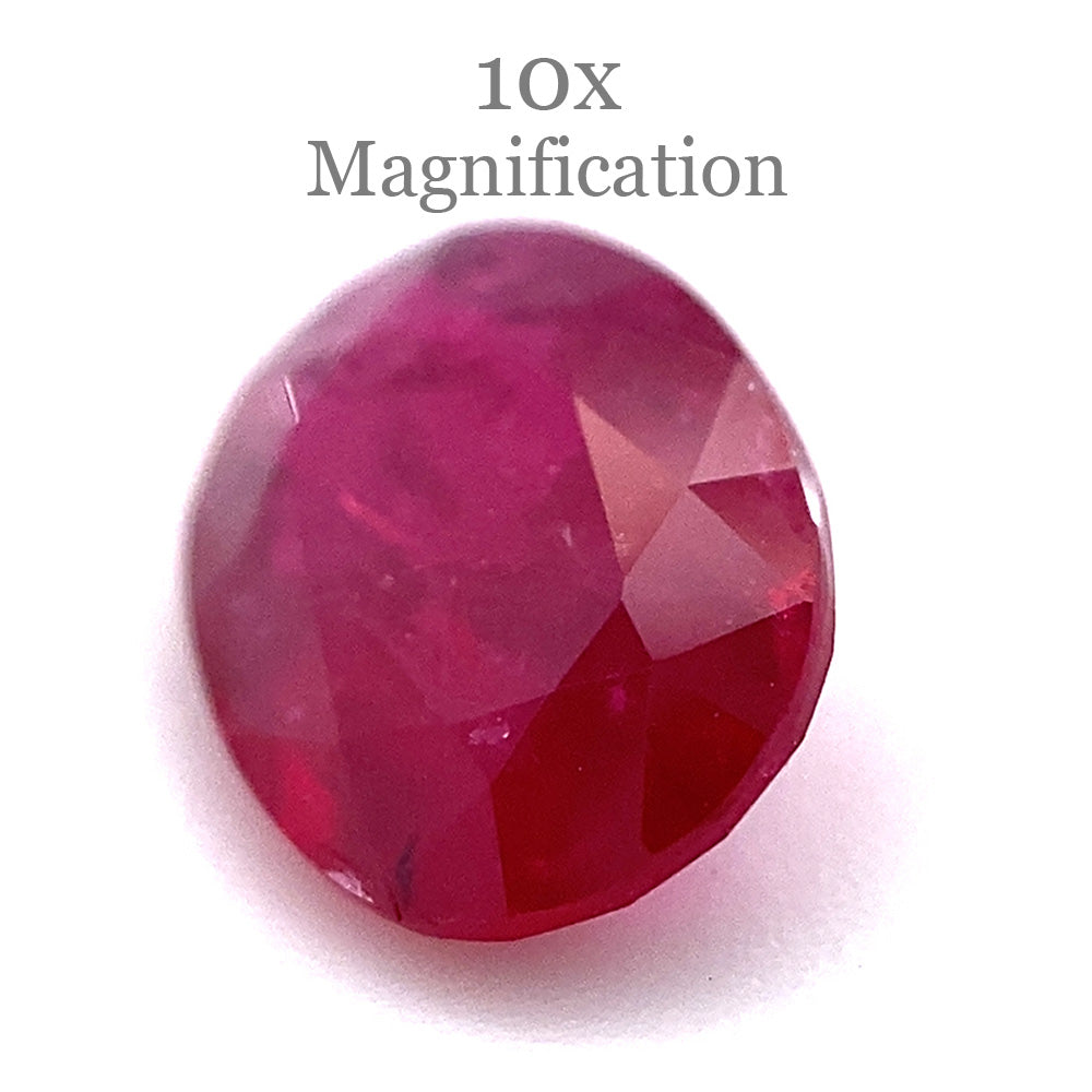 0.90ct Oval Red Ruby from Mozambique - Skyjems Wholesale Gemstones