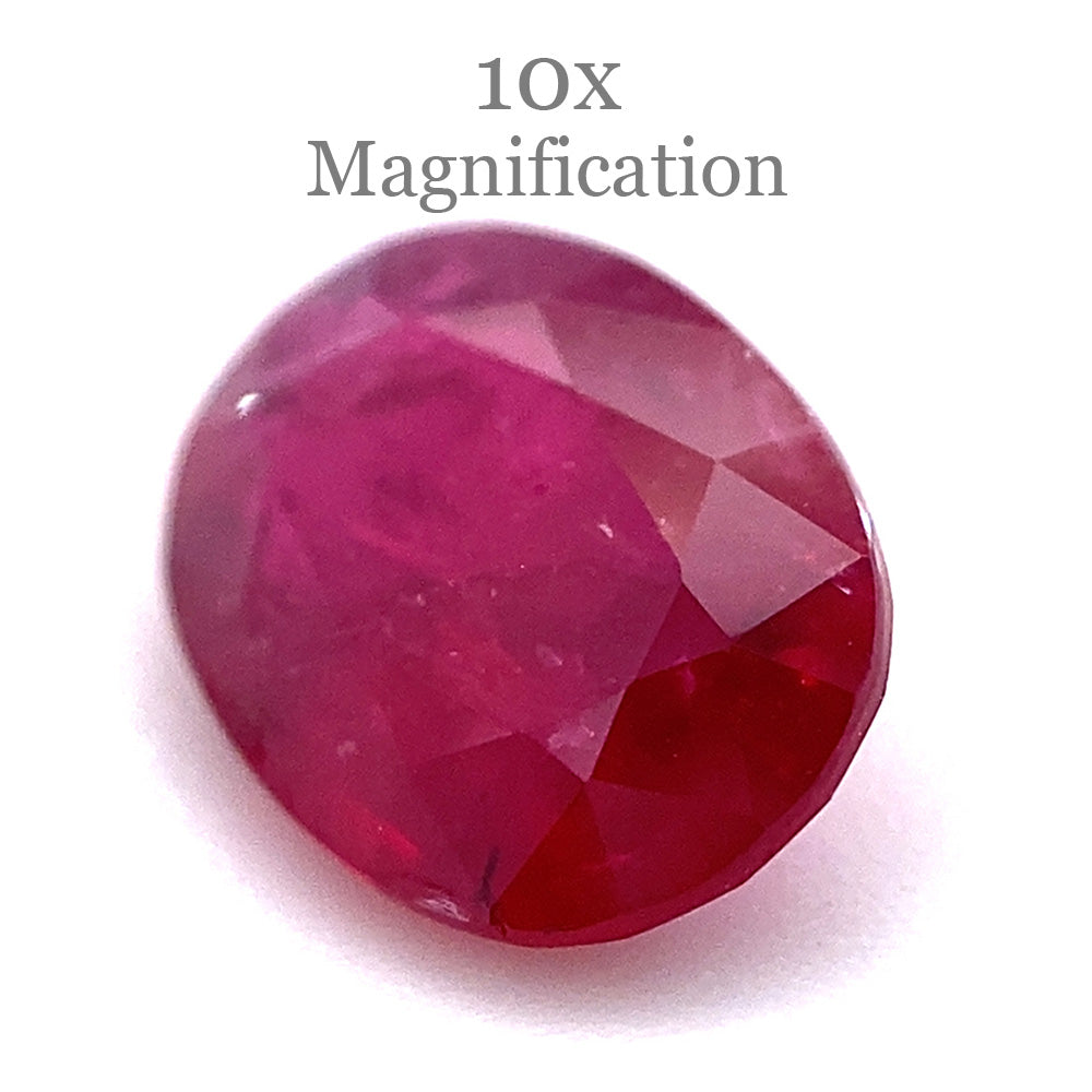 0.90ct Oval Red Ruby from Mozambique - Skyjems Wholesale Gemstones