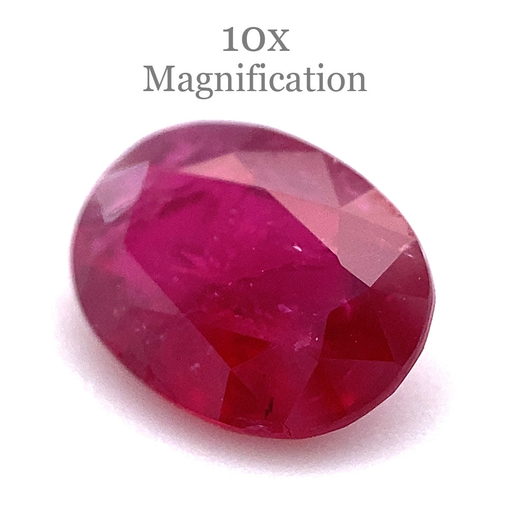 0.90ct Oval Red Ruby from Mozambique - Skyjems Wholesale Gemstones