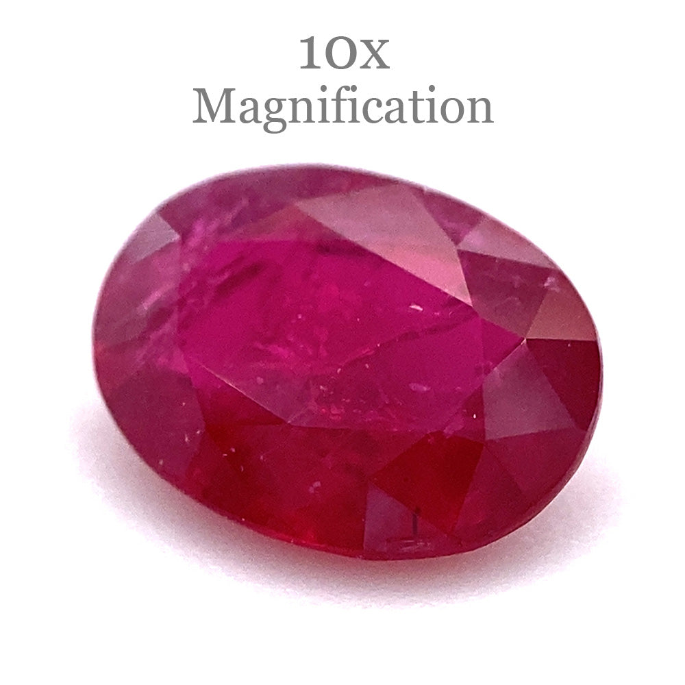 0.90ct Oval Red Ruby from Mozambique - Skyjems Wholesale Gemstones