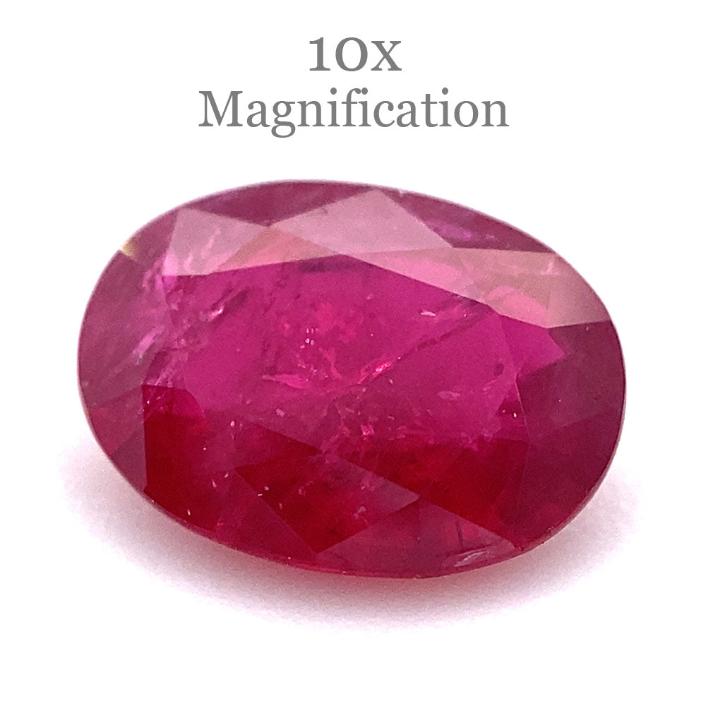 0.90ct Oval Red Ruby from Mozambique - Skyjems Wholesale Gemstones