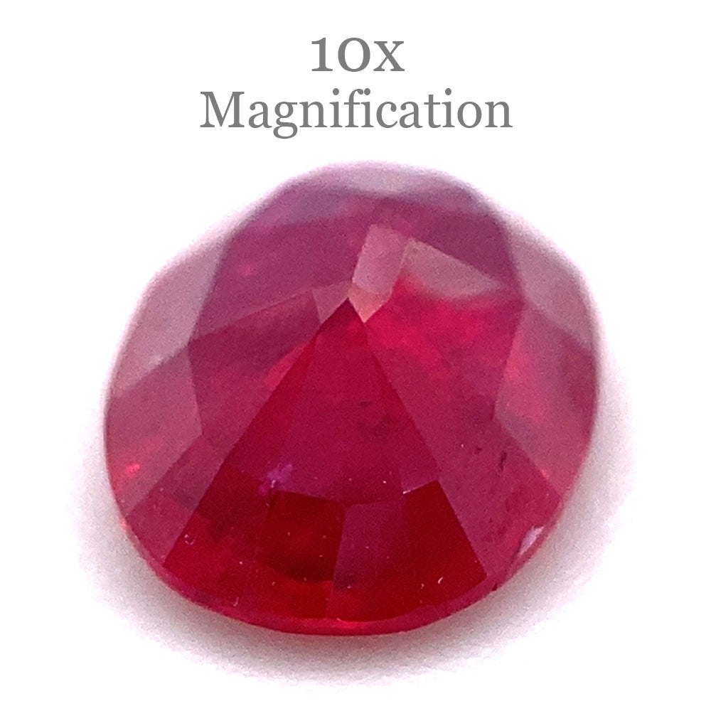 0.90ct Oval Red Ruby from Mozambique - Skyjems Wholesale Gemstones