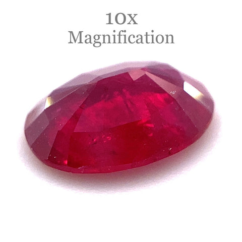 0.90ct Oval Red Ruby from Mozambique