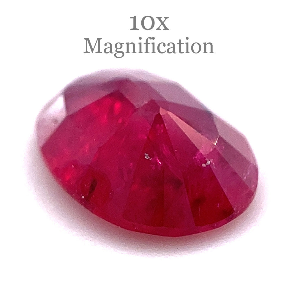 0.90ct Oval Red Ruby from Mozambique - Skyjems Wholesale Gemstones