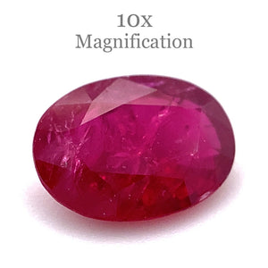 0.90ct Oval Red Ruby from Mozambique - Skyjems Wholesale Gemstones