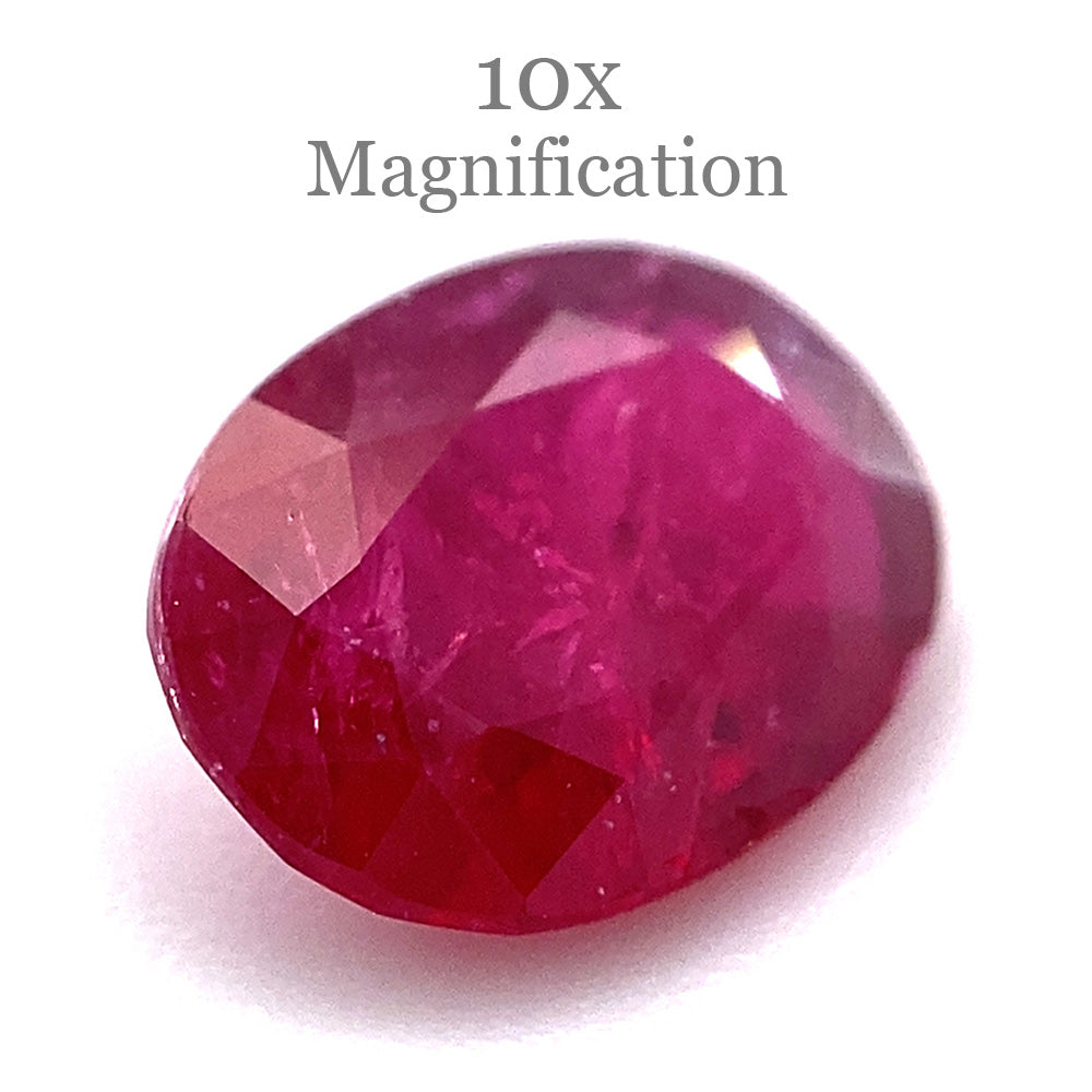 0.90ct Oval Red Ruby from Mozambique - Skyjems Wholesale Gemstones