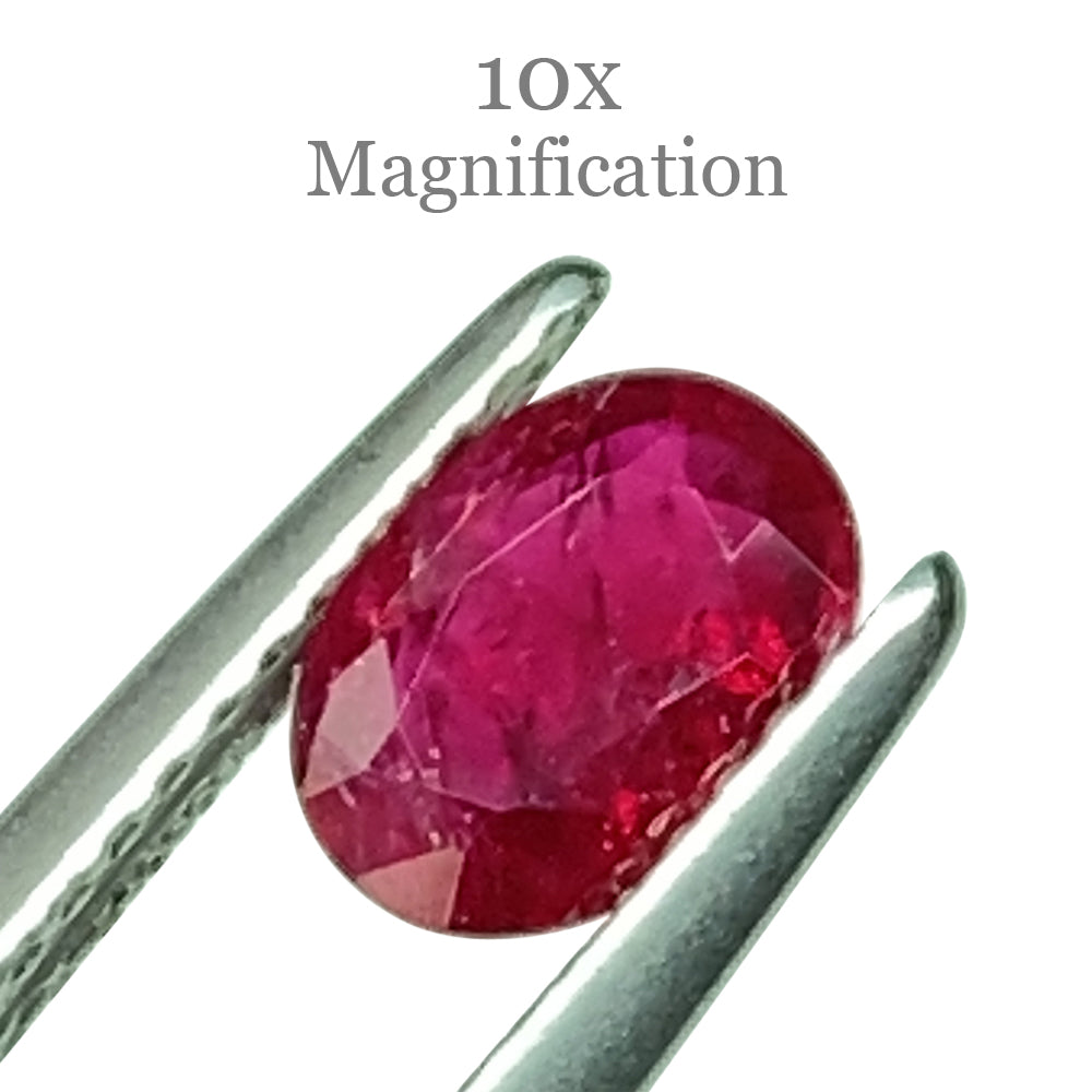 0.90ct Oval Red Ruby from Mozambique - Skyjems Wholesale Gemstones