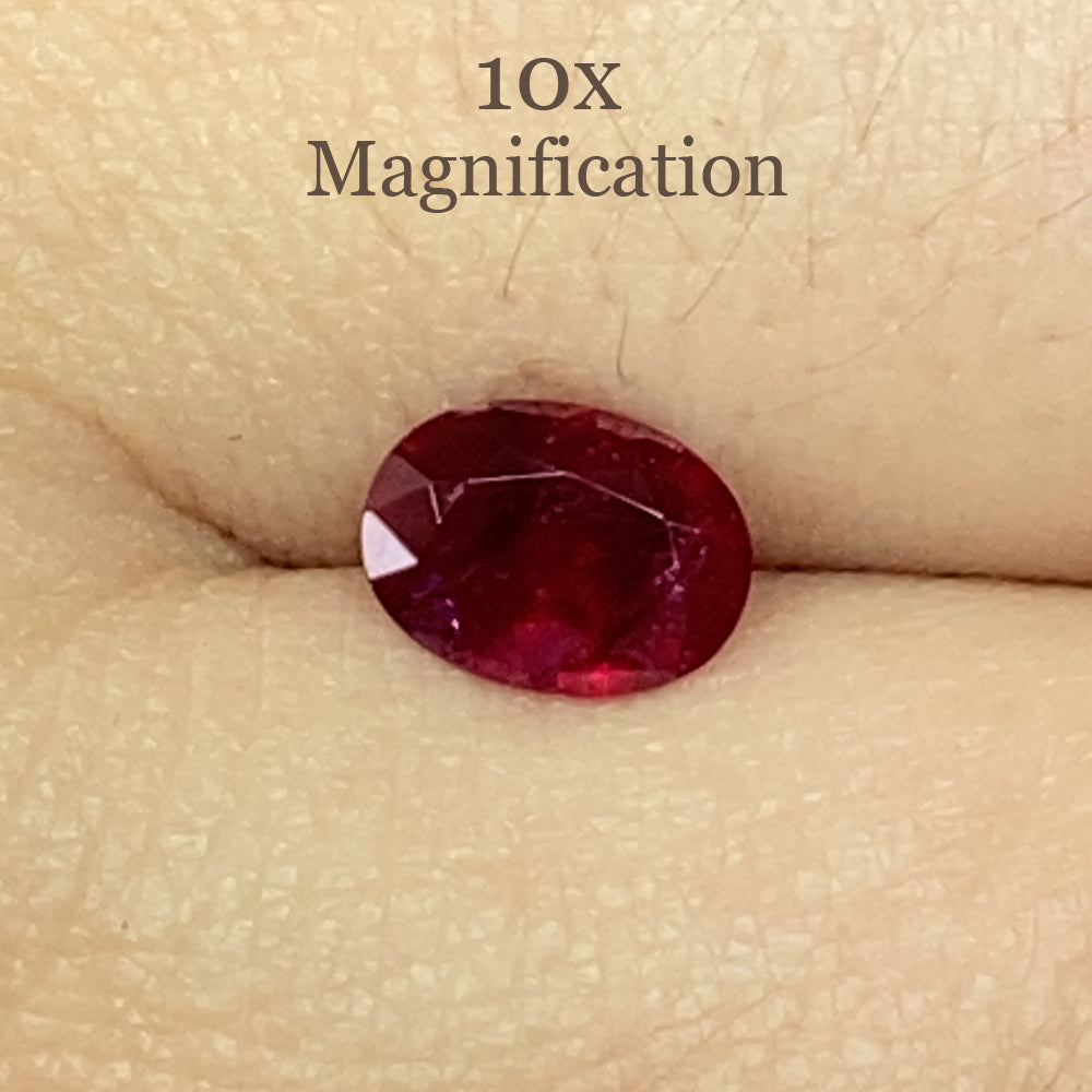 0.90ct Oval Red Ruby from Mozambique - Skyjems Wholesale Gemstones