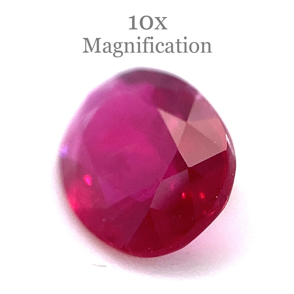 0.77ct Oval Red Ruby from Mozambique - Skyjems Wholesale Gemstones