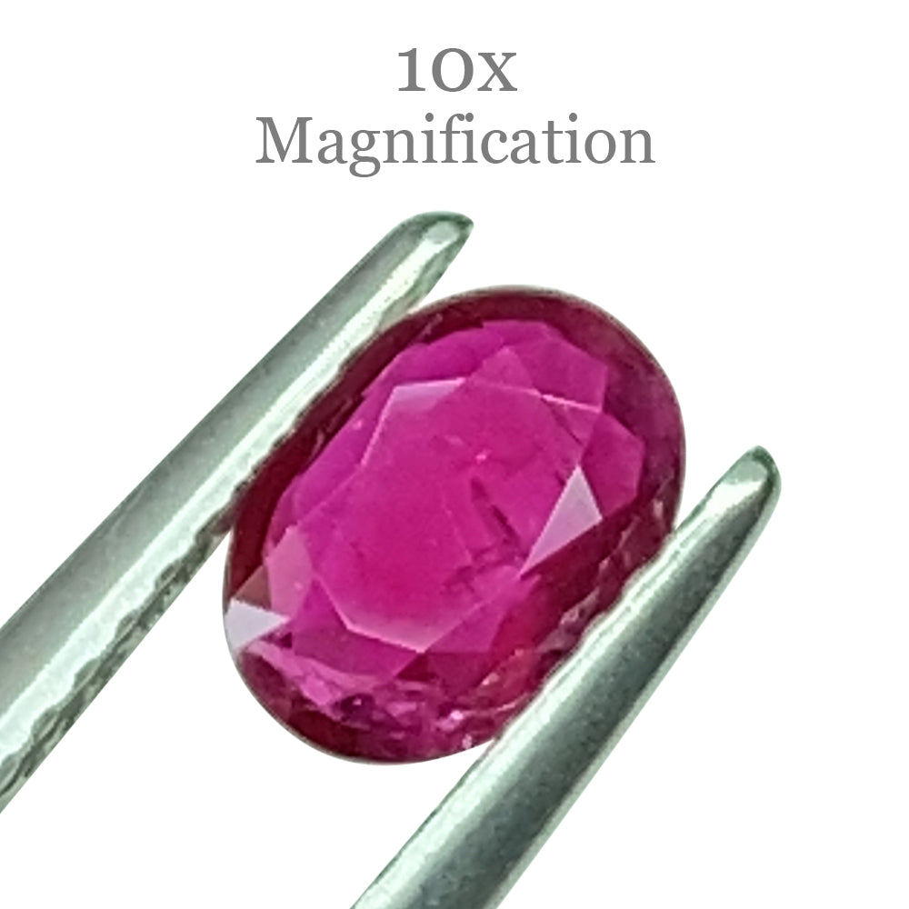 0.77ct Oval Red Ruby from Mozambique - Skyjems Wholesale Gemstones