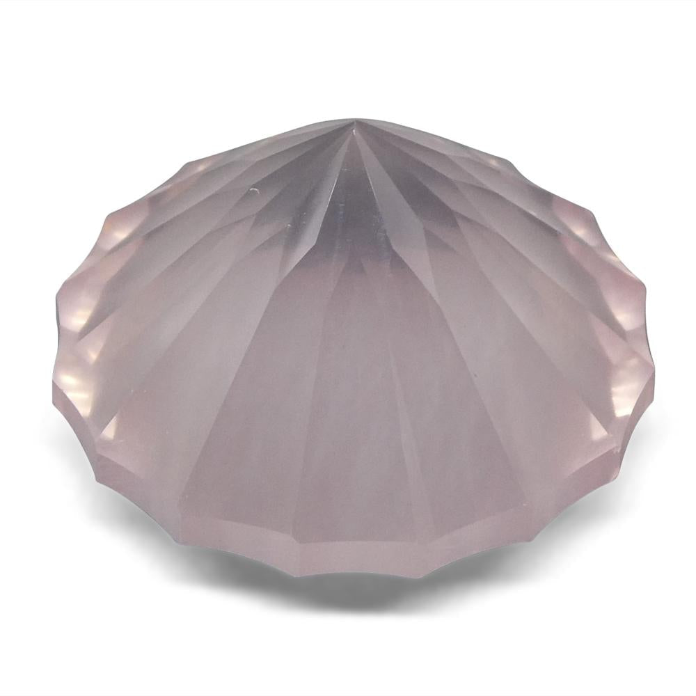 40.3ct Round Rose Quartz Fantasy/Fancy Cut - Skyjems Wholesale Gemstones