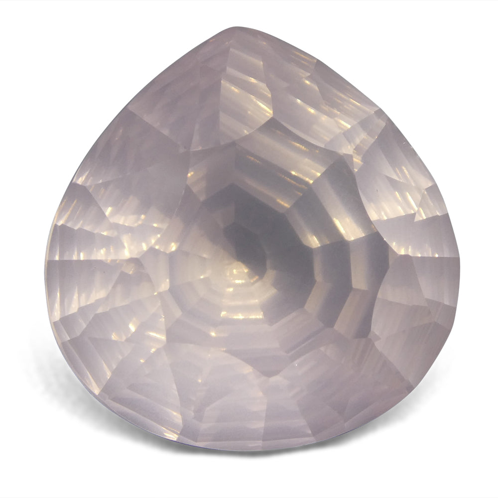 22.43ct Brazilian Pink Rose Quartz Pear Fantasy Cut Gemstone by SkyJems, Rare Collector's Gem