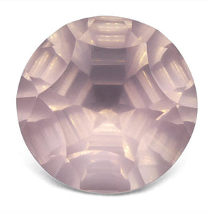 12.65ct Round Rose Quartz Fantasy/Fancy Cut - Skyjems Wholesale Gemstones