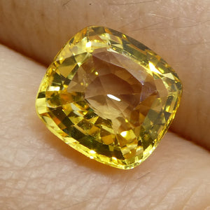 2.21 ct Cushion Yellow Sapphire - Skyjems Wholesale Gemstones