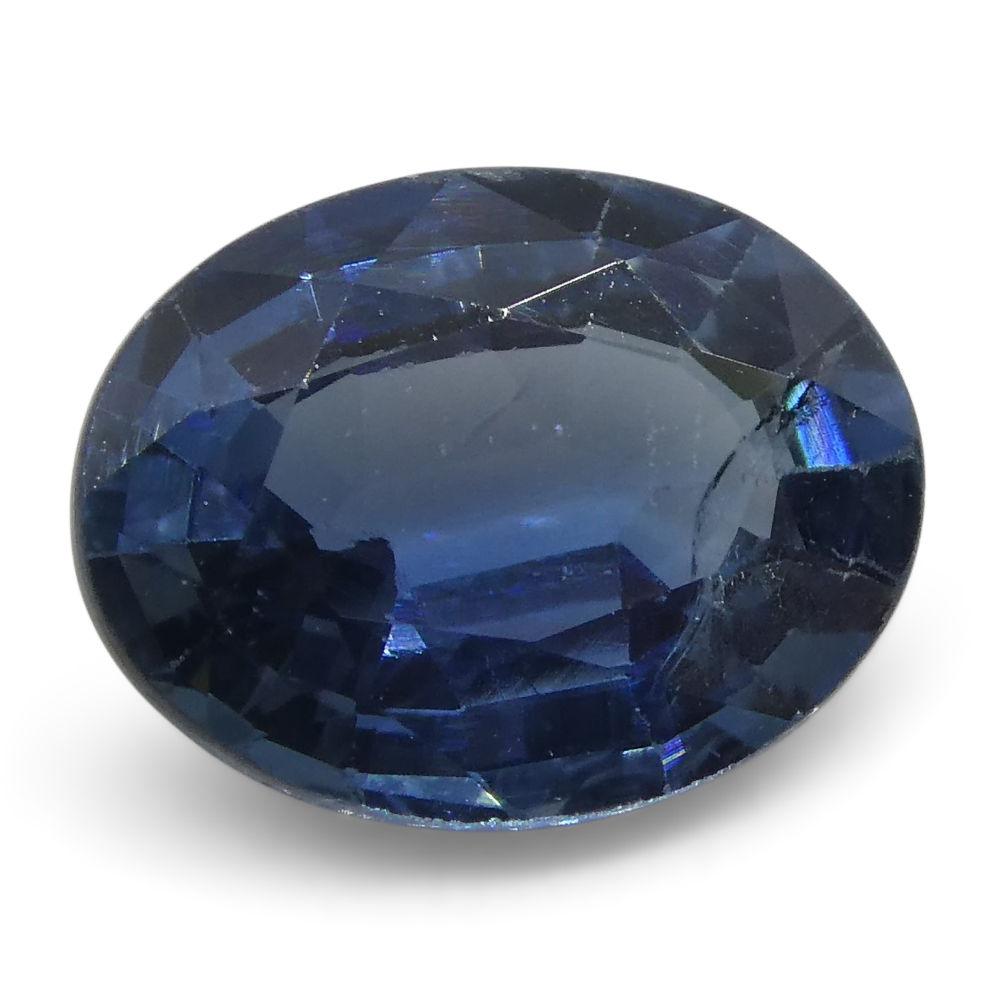 Blue 1.26 ct Oval Sapphire from Kancha, Thailand - Premium Single Stone by SkyJems Gemstones Canada