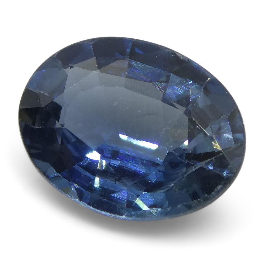 Blue 1.26 ct Oval Sapphire from Kancha, Thailand - Premium Certified Gemstone by SkyJems Canadian Gem Experts