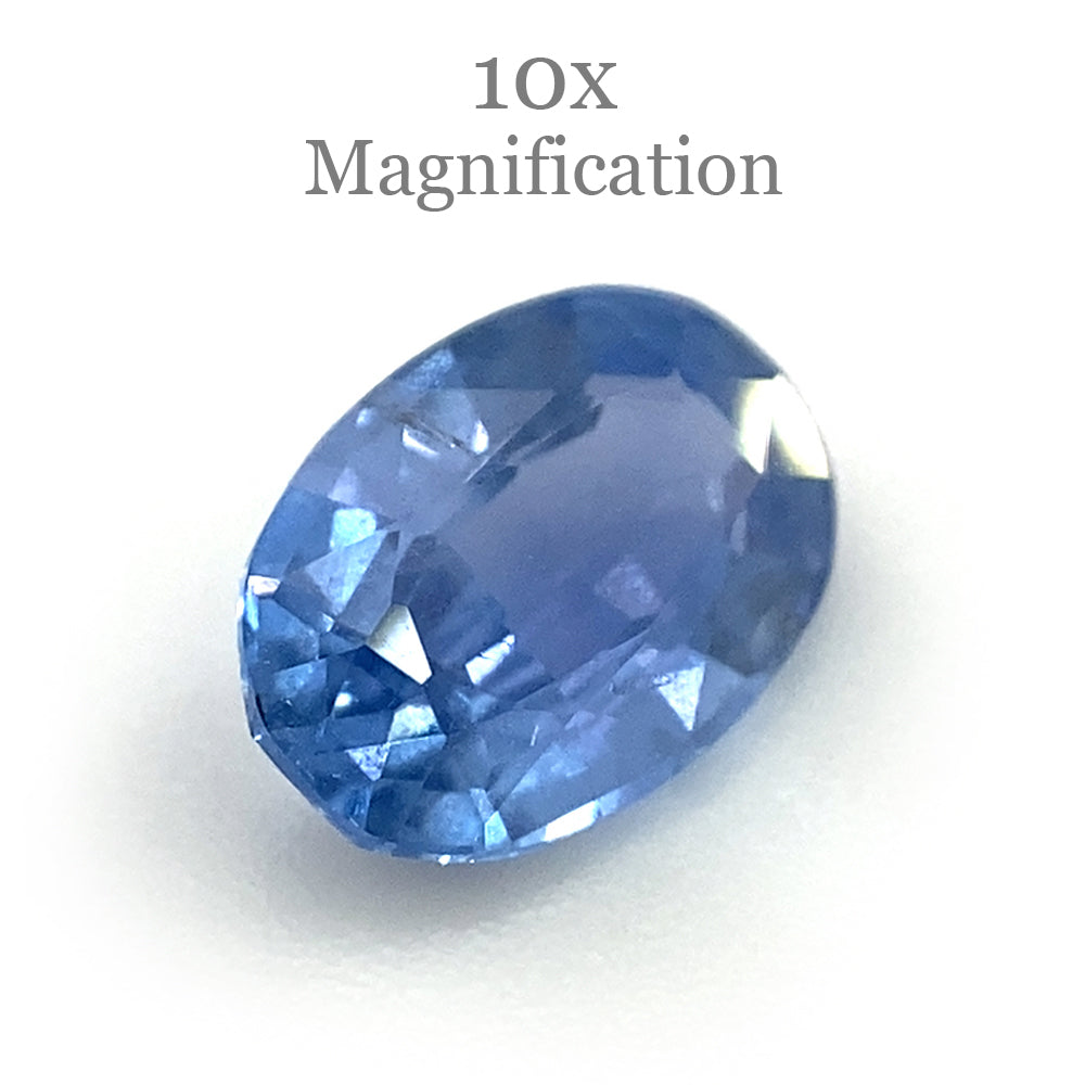 0.91ct Oval Blue Sapphire from Sri Lanka, unheated natural gemstone by SkyJems Canadian gem specialists